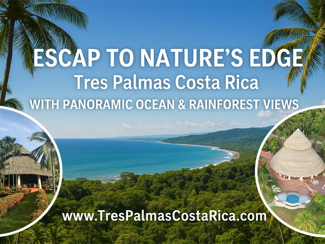 Escape to Nature’s Edge: Tres Palmas Costa Rica with Panoramic Ocean & Rainforest Views